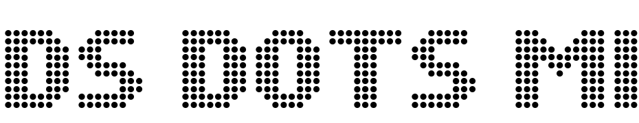 DS Dots Medium Font Download Free