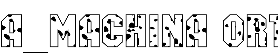 A_Machina Orto Spt Font Download Free