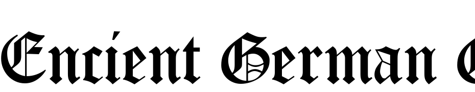 Encient German Gothic Font Download Free