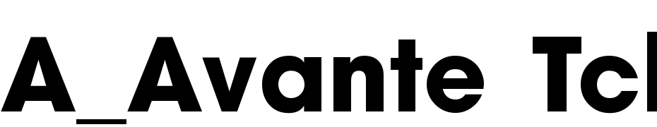A_Avante Tck Heavy Font Download Free