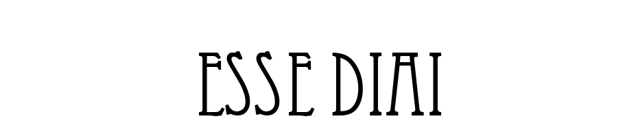Esse Diai Font Download Free