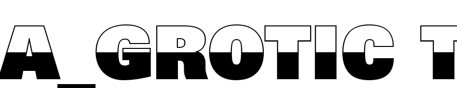 A_Grotic Titul B&WHv Font Download Free
