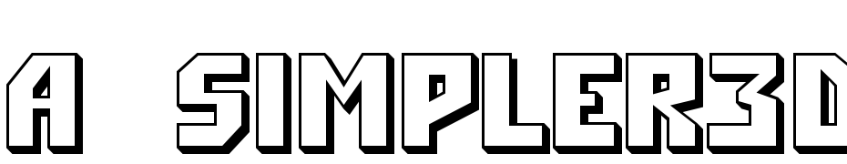 A_Simpler3D Font Download Free