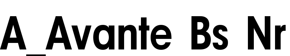 A_Avante Bs Nr Bold Font Download Free