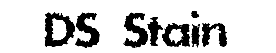 DS Stain Font Download Free