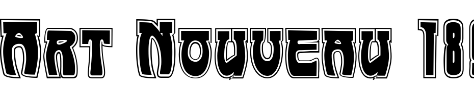 Art Nouveau 1895 Contour Font Download Free