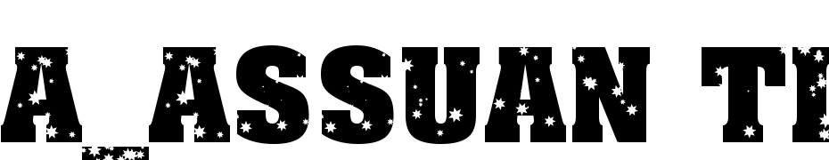 A_Assuan Titul Str Dst Bold Font Download Free