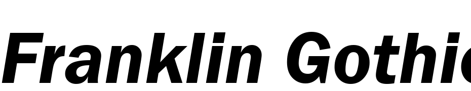 Franklin Gothic Demi Italic Font Download Free