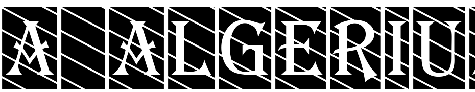 A_Algerius Cm Dg Str Font Download Free