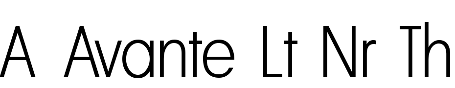 A_Avante Lt Nr Thin Font Download Free