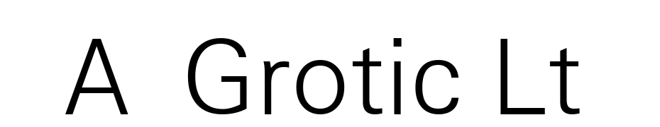 A_Grotic Lt Font Download Free
