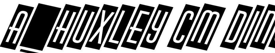 A_Huxley Cm Dino Bold Font Download Free