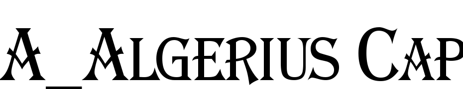 A_Algerius Caps Nr Font Download Free