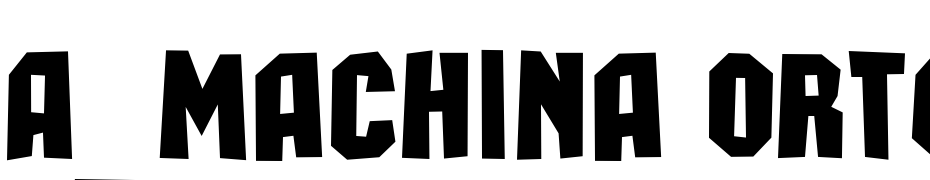 A_Machina Orto Sls Bold Font Download Free