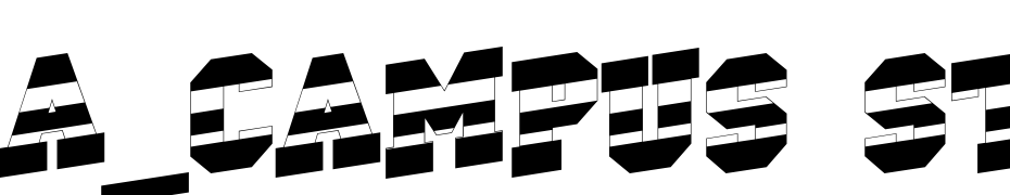 A_Campus Strip Up Font Download Free