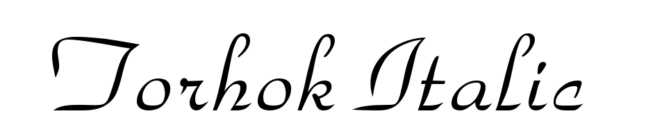 Torhok Italic Font Download Free