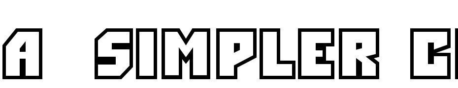 A_Simpler Clg Font Download Free