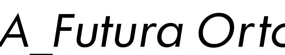 A_Futura Orto Italic Font Download Free