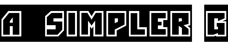 A_Simpler Gr Sl Font Download Free