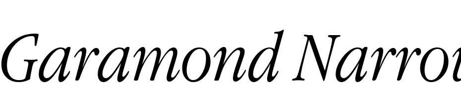 Garamond Narrow Italic Font Download Free
