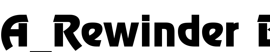 A_Rewinder Bold Font Download Free