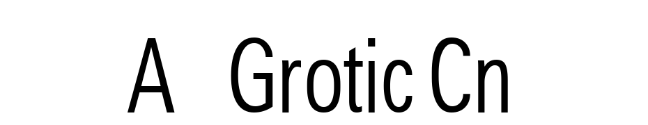 A_Grotic Cn Font Download Free