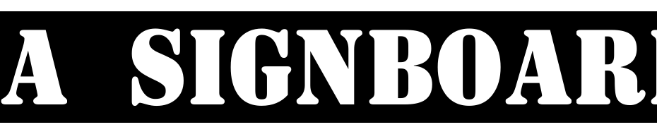 A_Signboard Titul Nr Sl Font Download Free