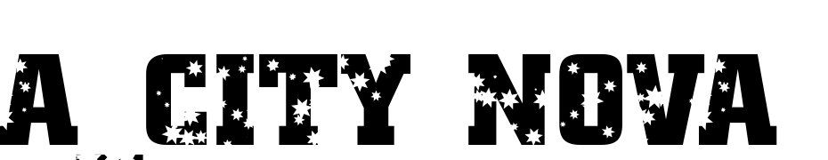 A_City Nova Titul Stars Font Download Free