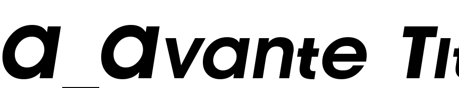A_Avante Titler Cps LC Bold Italic Font Download Free
