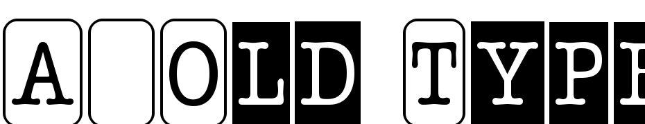A_Old Typer Nr Cm Cmb3 Font Download Free