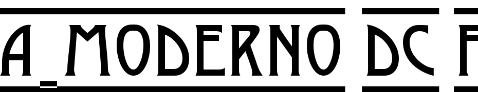 A_Moderno Dc Fr Font Download Free