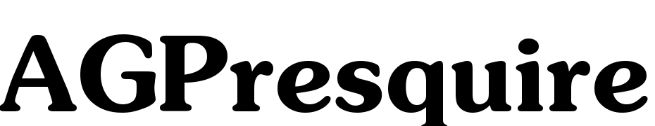 AGPresquire Bold Font Download Free