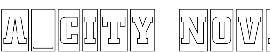 A_City Nova Ttl Cm Otl Font Download Free