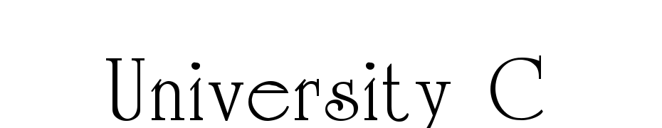 University C Font Download Free