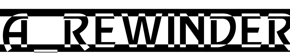 A_Rewinder Titul Rw D Font Download Free
