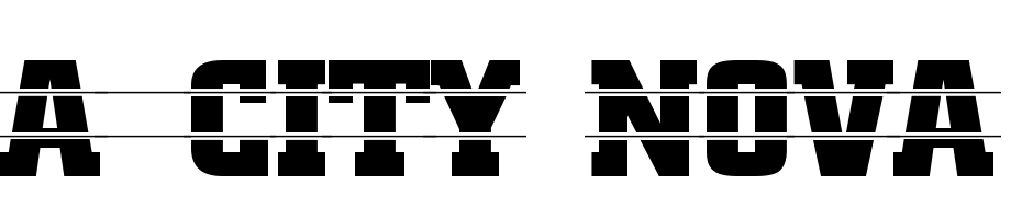 A_City Nova Titul Int Str cкачати шрифт безкоштовно