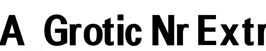 A_Grotic Nr Extra Bold Font Download Free