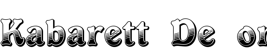 Kabarett Decor DEMO Thin Font Download Free