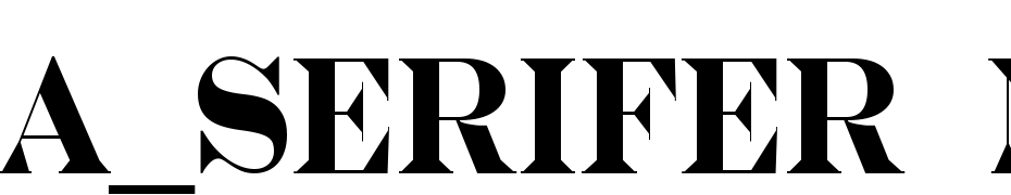 A_Serifer Nr Bold Font Download Free