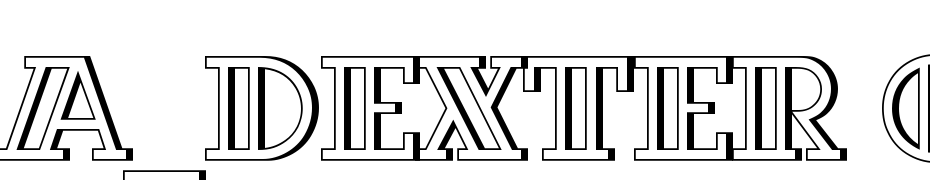 A_Dexter Otl Decor3D Font Download Free