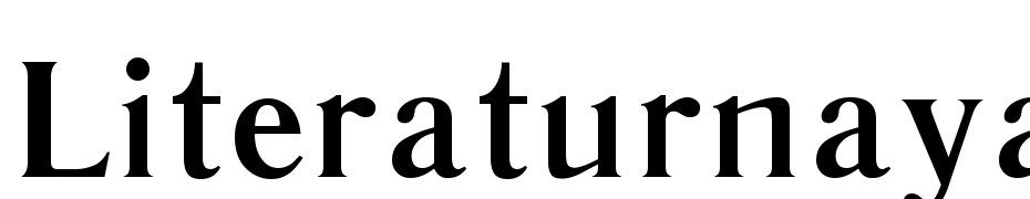 Literaturnaya Bold:001.001 Scarica Caratteri Gratis