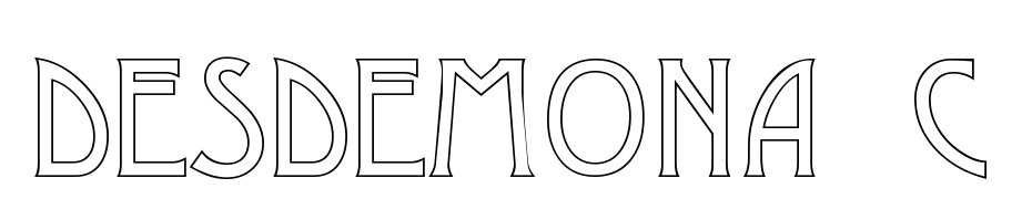 Desdemona C Yazı tipi ücretsiz indir