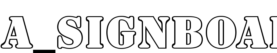 A_Signboard Titul Otl Font Download Free