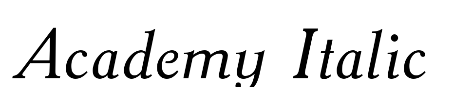 Academy Italic Fuente Descargar Gratis