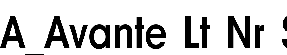 A_Avante Lt Nr Semi Bold Font Download Free