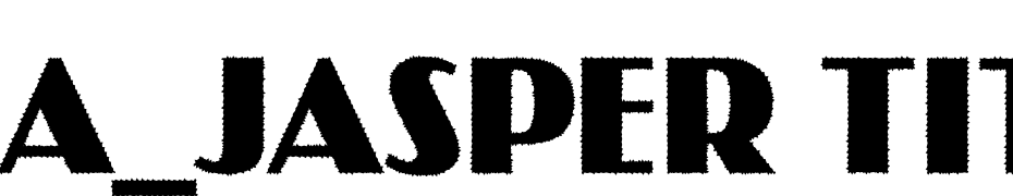 A_Jasper Titul Rg Bold Font Download Free
