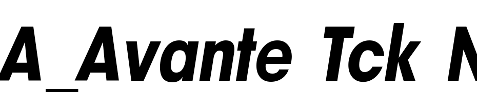 A_Avante Tck Nr Extra Bold Italic Font Download Free