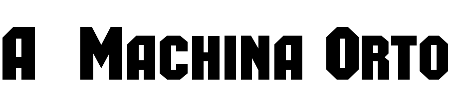 A_Machina Orto Caps Bold Fuente Descargar Gratis