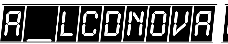 A_LCDNova Cm Fr Obl Font Download Free
