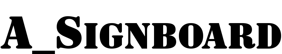 A_Signboard Cps Bold Font Download Free